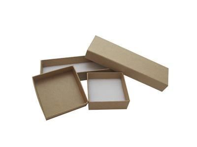 Крафтовая коробка для упаковки браслетов и ожерелья